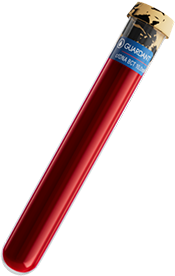 Test tube Test tube with blood.